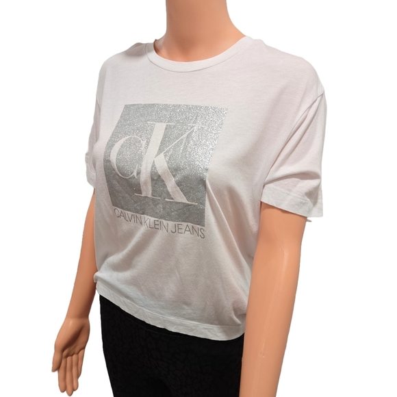 Calvin Klein Logo T-Shirt – White - Picture 7 of 10